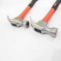Marteau à clous de construction robuste avec manche en hickory poli antidérapant et support OEM