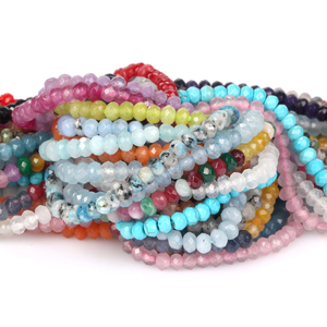 AsVrai U 3x4mm perle di pietra <span class=keywords><strong>naturale</strong></span> sfaccettate agata <span class=keywords><strong>acquamarina</strong></span> turchese perline per la creazione di gioielli fai da te bracciale accessori per <span class=keywords><strong>collana</strong></span> - Product Image 5