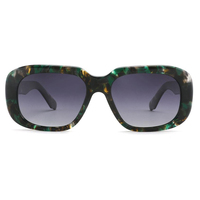 Nouvelle arrivée de lunettes de soleil carrées vintage de marque cadre de forme unique avec lentilles polarisées optiques UV400 matériau Tac