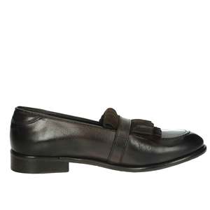 Mocasín Veni para hombre 1V008, zapato formal de cuero negro sin cordones. - Product Image 4