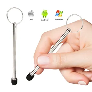 Tablet drawing pencil smart phone touch screen pen stylus pen with Key ring touch kiosk Self service machine Elevator.