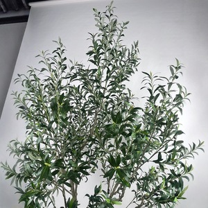 Olivier artificiel détachable de Style nordique grand plancher-debout plante en pot d'intérieur en plastique hôtel décoration de la maison - Product Image 2