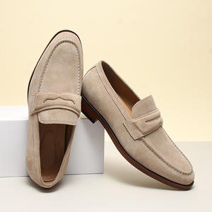 Mocasines Cómodos de Cuero de Gamuza de Vaca Acolchados, de Oveja o Vaca Entera, con Cierre Deslizante para Uso Formal y Casual - Product Image 3