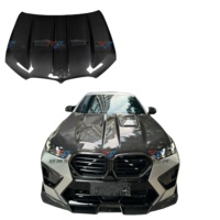 Capó estilo LU de fibra de carbono seco de alta calidad para BMW X6 X6m G06 F96, Kit de cuerpo de fibra de carbono seco, cubierta de motor