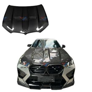 Capot de style LU en Fiber de carbone sec de haute qualité pour <span class=keywords><strong>BMW</strong></span> X6 X6m G06 F96 couvercle de moteur de kit de carrosserie en Fiber de carbone sec - Product Image 1