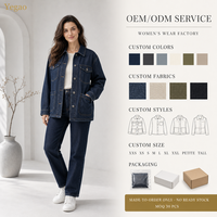 Veste en jean Yegao, articles en gros, lots de vêtements pour femmes, vêtements de mode, vêtements pour femmes, fabrication sur mesure, OEM, ODM, MOQ 30 pièces, commande