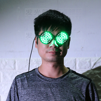 Lunettes Lumineuses Amusantes à Succès pour la Danse, la Décoration de Soirées DJ, Lunettes Clignotantes à LED Stroboscopiques, Lunettes de Rave