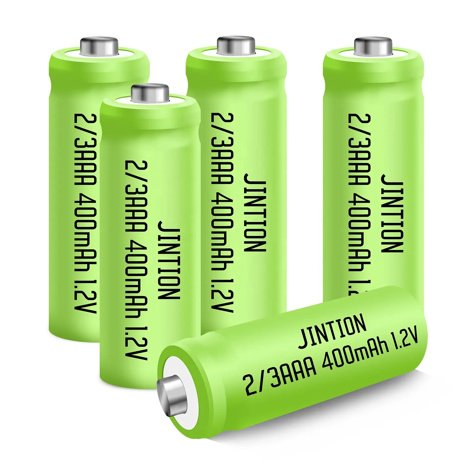 JINTION NIMH 2/3AAA 400MAH 1.2V nimh batterie rechargeable ni-mh batterie batterie aa rechargeable pour lumière solaire