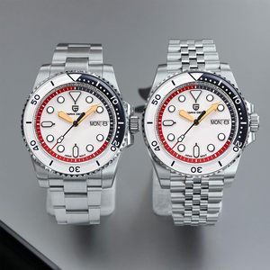 PAGANI DESIGN Men's Mechanical <b>Watch</b> PD-1726 Stainless Steel <b>Case</b> 100m Waterproof Luminous Auto Date Diver Style - Product Image 2