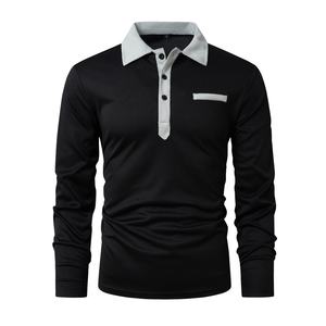 Camisetas de Manga Larga de Otoño, Camiseta Polo con Logotipo, Camisas de Negocios de Empresa, Ropa de Trabajo Personalizada de Algodón, Camisetas Polo para Hombre - Product Image 6