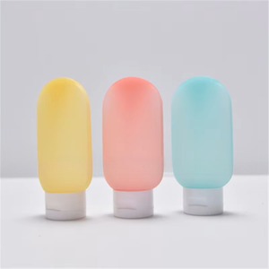 Stock faible, MOQ 50 pièces, ensemble de voyage en bouteille 30ml/60ml/100ml, cosmétiques, <span class=keywords><strong>shampoing</strong></span>, lotion, bouchon à clapet, matériau PE, surface mate, ovale - Product Image 3
