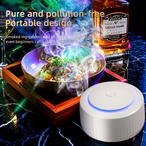 Wholesale Premium Portable Whiskey Smoker Kit ABS+PA Plastic Reusable Eco-Friendly <b>Bar</b> <b>Tool</b> Modern Luxury - Product Image 6