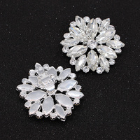 Clips de chaussures pour chaussures de mariage, formes géométriques rondes, rectangulaires, perles, cristal, strass