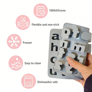 DIY Alphabet Lowercase Letter <b>Silicone</b> <b>Mold</b> for Cake Decorating Cookie Pressing Candy Casting Epoxy <b>Resin</b> Soap Ice Cube - Product Image 2