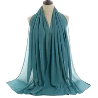 Pemasok Syal Jilbab Sifon Harian Polos Lembut Premium Grosir Syal Jilbab Sifon Georgette Aksesori Jilbab Mode