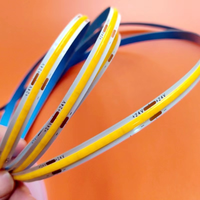 Bande COB 5mm 8mm 10mm 12V 24V 320 480leds/m 3000k 4000k 6500k Bande lumineuse LED Cob Flexible haute densité pour armoire centre commercial maison