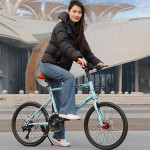 Vélo de course sur route HUOSEN GLC-004, frein à disque variable pour les trajets quotidiens, acier à haute teneur en carbone, 16 vitesses, 700c, charge de 150 kg - Product Image 1