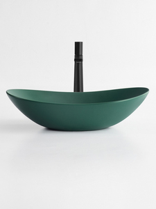Lavabo de Baño Moderno con Encimera de Roca, Lavabo Ovalado Integrado de Cerámica y Mármol Flotante para Hotel, con Desagüe <span class=keywords><strong>INTERLAN</strong></span> - Product Image 4