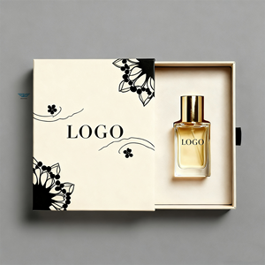 Caja de papel de cartón rígido cuadrada de lujo personalizada tipo cajón deslizante fino para suero para el cuidado de la piel para gemelos de embalaje de regalo cosmético - Product Image 3