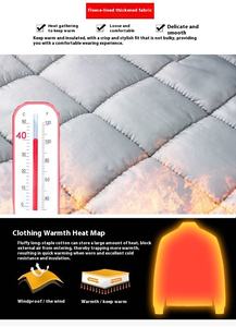 Veste en coton épaisse doublée de polaire pour <span class=keywords><strong>homme</strong></span> d'âge moyen, décontractée, vente chaude d'usine, fermeture éclair sur le devant, ample, chaude pour l'automne et l'hiver - Product Image 4