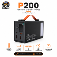 Station d'alimentation portable numérique 228Wh légère, à technologie de batterie basse température, sécurisée, -40°C ° Camping en hiver par temps froid