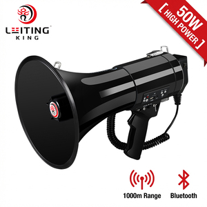 Megáfono LEITING KING CR-87 [50W de Alta Potencia], Alcance de 1000m, Recargable, 520s de Grabación, para Rescate y Construcción - Product Image 1