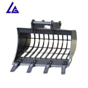 Godet de criblage pour mini-excavatrice de 600 mm de large, avec taille de trous personnalisable, godet squelette pour la séparation de la terre et des pierres - Product Image 3