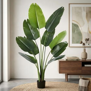 Nouvelle Plante Artificielle Verte Très Vendue : Arbre du Paradis, <span class=keywords><strong>Bananier</strong></span> du Voyageur en Pot, Plante de Mariage en Plastique, Écologique, Durable et Moderne - Product Image 5
