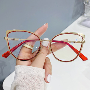8327 Anti Blue Light Eye Glasses Fashionable Metal Optical Computer Glasses Frame Wholesale Eyeglasses Woman <b>Eyewear</b> - Product Image 3