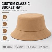 Chapeau Bob en Toile de Coton Personnalisé Motif Argyle pour l'Été, la Pêche, les Activités de Plein Air, les Voyages, Unisexe, Décontracté, OEM