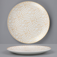 Services de vaisselle de luxe en porcelaine fine pour hôtels et restaurants, assiettes personnalisées pour dîner