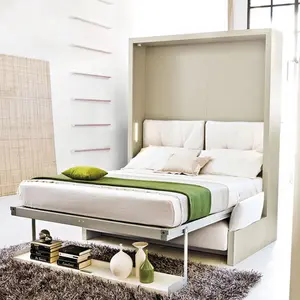 الحديثة تصميم الفاخرة جدار السرير سرير بإطار معدني أريكة قابلة للطي جدار السرير