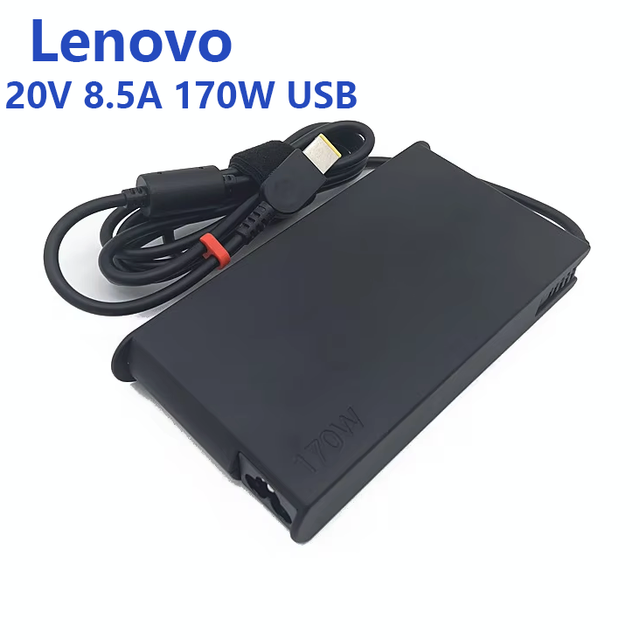Laptop Charger/Power Supply ADL170SCC3A SA10R16886 for Lenovo 20V 8.5A 170W USB ThinkBook 16p G3 Legion S7-15ARH5 Laptop Adapter