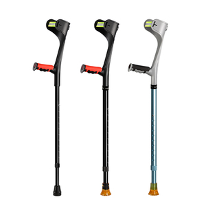 R02-03 # A # медицинский высококачественный PP + TPR Grip нормальная версия смелая и утолщенная версия поддерживающие руки регулируемые колено костыли - Product Image 1