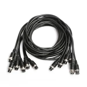 1-teiliges M12 2 3 4 5 6 7 8 9 Pin Luftfahrt-Signalkabel Stecker männlich Weiblich Stecker GX12 für Auto Kamera DVR Video Kamera CCTV Monitor Subwoofer