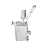 Machine d'emballage verticale de sachets de sauce à trois soudures latérales pour sachets de chocolat, confiture et pâte de piment
