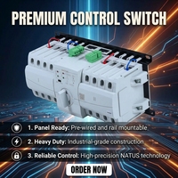 Commutateur de transfert automatique triphasé double alimentation NATUS NTDT83-250A pour générateur et alimentation secteur
