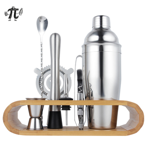 Juego de Herramientas de Bar de Acero Inoxidable Reutilizable de 10 Piezas, Elegante Soporte, Kit de Coctelería, Coctelera para Martini de 750 ml, Juego para Mezclar - Product Image 6