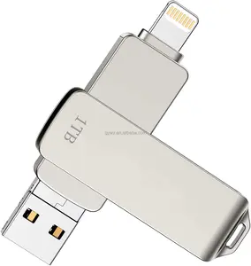 OTG 3 ni 1 USBフラッシュドライブメモリスティックストレージ (写真およびビデオ用)