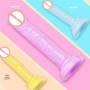 Weicher Simulierter <span class=keywords><strong>Penis</strong></span> Künstlicher <span class=keywords><strong>Penis</strong></span> Frauenprodukte Bunte Masturbationsstäbe Silikon Realistischer Silikon-Dildo - Product Image 3