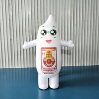 Costume de mascotte gonflable personnalisé Longgang certifié CE, motif grain de riz, grand personnage de dessin animé, durable, résistant à l'eau, pour la publicité