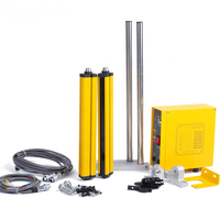 Capteur de rideau lumineux de sécurité industriel 12-24V, dispositif de protection infrarouge pour la protection des presses à poinçon (pas de 20 mm/40 mm)