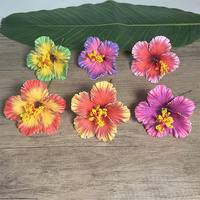 Couronne de fleurs artificielles en mousse Hibiscus Hawaïen pour cheveux, idéale pour mariage et fête