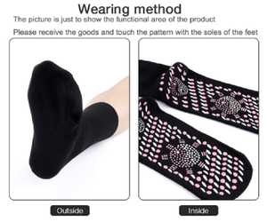 Epsilon <strong>tourmaline</strong> magnetic self heating ankle <strong>socks</strong> for self-heating circulation bio compression magnetic point health <strong>socks</strong> - Product Image 5