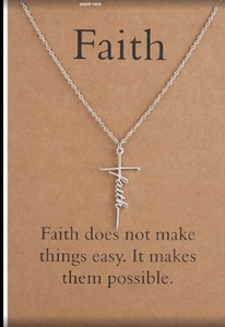 Joyería Religiosa Inspiradora, Collar de Cruz de Acero Inoxidable Resistente al Agua y al Deslustre para Mujer, Regalo Cristiano para Mujer - Product Image 3