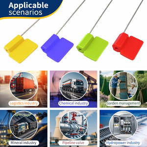 Kocents RFS-002 tùy chỉnh chiều dài RFID dây thép con dấu an toàn và giả mạo bằng chứng RFID Cáp tag con dấu - Product Image 4