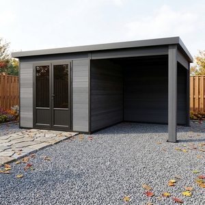 <span class=keywords><strong>Abri</strong></span> <span class=keywords><strong>de</strong></span> <span class=keywords><strong>jardin</strong></span> moderne en bois série D, robuste, avec fenêtres à température constante et verre anti-effraction, directement <span class=keywords><strong>de</strong></span> l'usine - Product Image 2