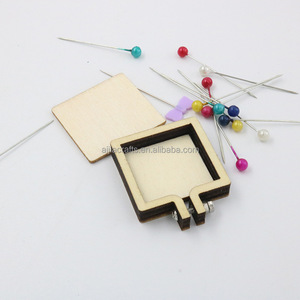 Accessoires d'artisanat Offre Spéciale petits cadres en bois pour pendentif <span class=keywords><strong>de</strong></span> bricolage, mini cerceaux <span class=keywords><strong>de</strong></span> broderie en bois - Product Image 6