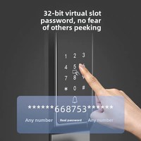 Outil de porte intelligent avec empreinte digitale et mot de passe électronique, doté de fonctions antivol, pour usage domestique