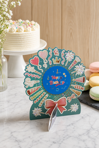 Décoration de table lumineuse LED scintillante Joyeux Anniversaire, centre de table en papier 3D, enseigne lumineuse pour table de desserts - Product Image 4
